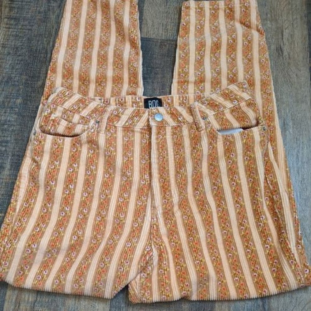 Urban Outfitters BDG mom high rise floral corduroy pants